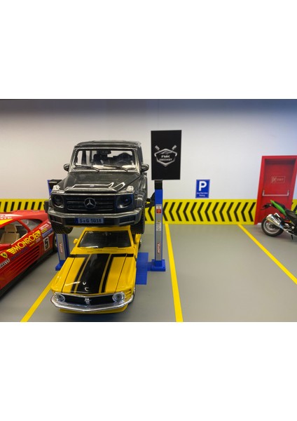 1:24 Ölçek Hareketli Lift (Mavi)