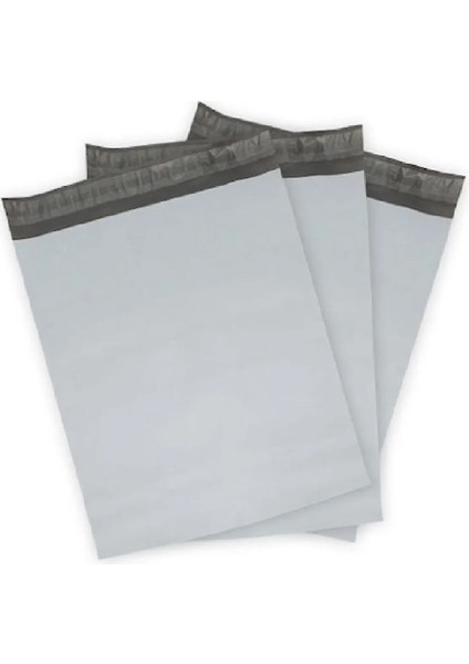 Cepsiz Büyük Boy Kargo Poşeti 35X45 + 5 cm - 100 Adet (40+40=80 Mikron)