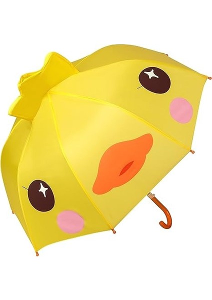 Ördek Karakterli Figürlü Kız Erkek Çocuk Şemsiye Hediyelik Ufak Boy Üç Boyutlu modelleri