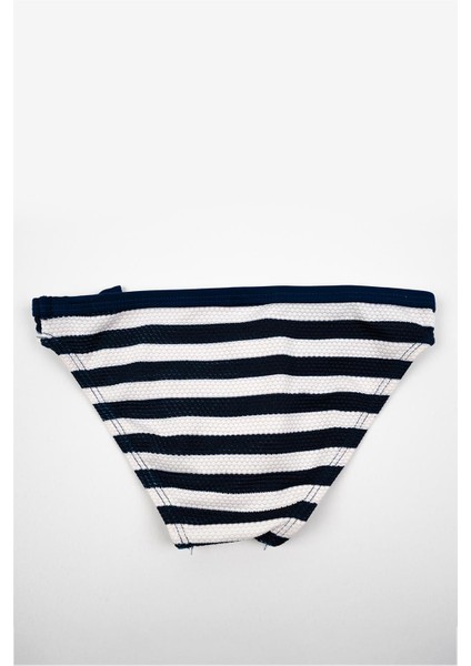 Kız Çocuk Lacivert Beyaz Çizgili Bikini Takımı fiyatları