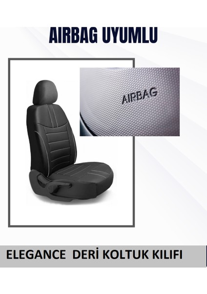 Fiat Marea 1997-2002 Binek ve Tic. Araçlar Için Uyumlu Elegance Deri Modüler Koltuk Klf Set fırsatları