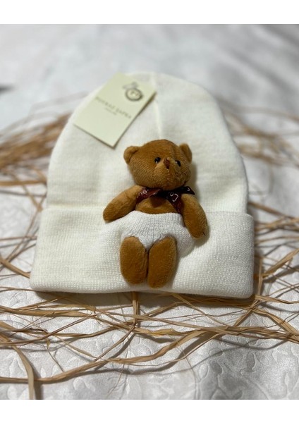 Tedy Bear Peluş Ayıcıklı Renkli Bere