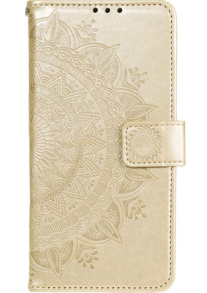 Xiaomi 12 Pro 5g /12S Pro 5g /12 Pro (Boyut) 5g Baskılı Mandala Pot Deri Deri Deri Şok Geçirmez Kapak Standı Tpu Iç Kabuk Strap-Gold (Yurt Dışından) fiyatları