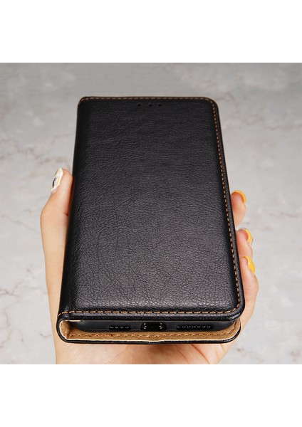 Xiaomi Redmi Için Note 12 Pro 4g/11 Pro 4g (Mediatek)/note 11 Pro 5g (Qualcomm) Manyetik Otomatik Absorbed Flip Deri Cüzdan Kılıfı Iç Tpu Folio Stand Şok Geçirmez Koruyucu Kapak Black (Yurt Dışından) fiyatları