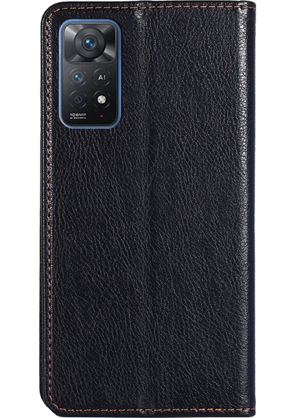 Xiaomi Redmi Için Note 12 Pro 4g/11 Pro 4g (Mediatek)/note 11 Pro 5g (Qualcomm) Manyetik Otomatik Absorbed Flip Deri Cüzdan Kılıfı Iç Tpu Folio Stand Şok Geçirmez Koruyucu Kapak Black (Yurt Dışından) indirimleri