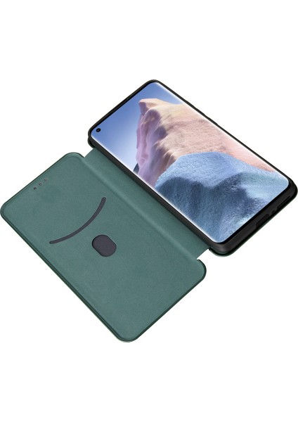 Xiaomi Mi 11 Ultra-Yeşil Için Otomatik Emilmiş Karbon Fiber Doku Stand Kapağı (Yurt Dışından)