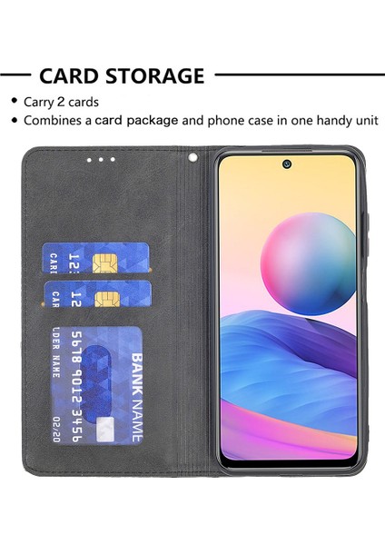 Geometrik Desen Xiaomi Poco M3 Pro 4g/5g/redmi Note 10 5g/not 10T 5g-Black Için (Yurt Dışından)