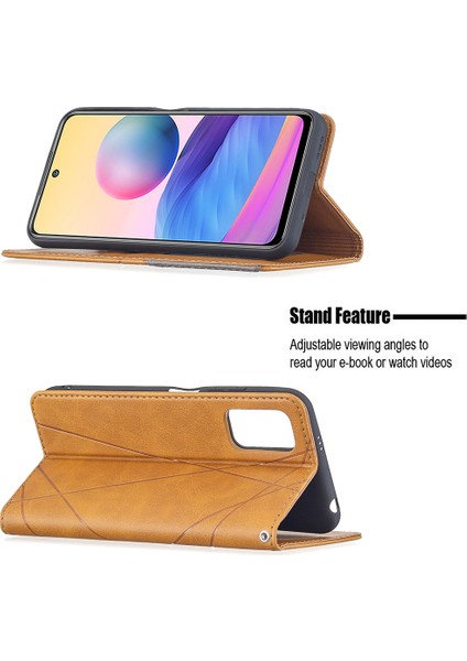 Geometrik Desen Xiaomi Poco M3 Pro 4g/5g/redmi Için Otomatik Absorbed Cüzdan Deri Stand Kılıfı (Yurt Dışından) fiyatları
