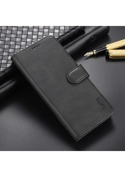 Çok Yönlü Koruma Cüzdan Tasarımı Pu Deri Telefon Standı Kapak Kapağı Kılıfı Xiaomi Redmi Note 10 5g/poco M3 Pro 4g/poco M3 Pro 5g-Black (Yurt Dışından) fırsatları