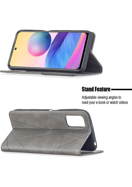 Geometrik Desen Xiaomi Poco M3 Pro 4g/5g/redmi Için Otomatik Absorbed Cüzdan Deri Stand Kılıfı (Yurt Dışından) fiyatları