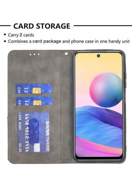 Geometrik Desen Xiaomi Poco M3 Pro 4g/5g/redmi Için Otomatik Absorbed Cüzdan Deri Stand Kılıfı (Yurt Dışından) fırsatları
