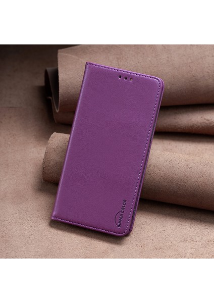Xiaomi Mi Için BF18 11 Lite 4g/5g/11 Lite 5g Ne Ne Telefon Kılıfı Pu Deri Kapak Kart Tutucu-Dark Mor ile (Yurt Dışından) indirimleri