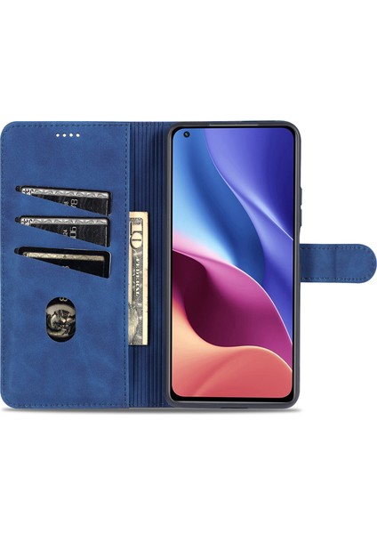 Cüzdan Deri Manyetik Kapanma Folio Flip Stant Standı Kapağı Xiaomi Mi 11 Lite 4g /5g /11 Lite 5g Ne-Rose Altın (Yurt Dışından)