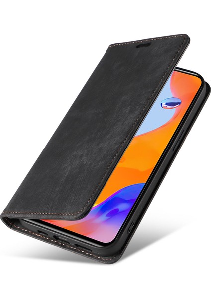 Xiaomi Redmi Için Note 12 Pro 4g/note 11 Pro 5g (Qualcomm)/note 11 Pro 4g (Mediatek) Katlanabilir Stand Pu Deri Cüzdan Kapağı Manyetik Oto Absorbed Telefon Kılıf (Yurt Dışından) indirimleri