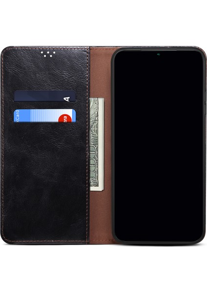 Mumsu Çılgın At Dokusu Manyetik Otomatik Obsorbed Pu Deri Cüzdan Stand Telefon Kılıfı Xiaomi 11T 5G/11T Pro 5g-Black (Yurt Dışından) fırsatları