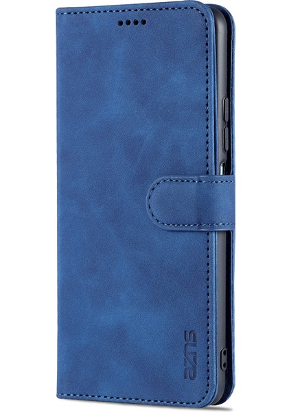 Cüzdan Deri Manyetik Kapanma Folio Flip Stant Standı Kapağı Xiaomi Mi 11 Lite 4g /5g /11 Lite 5g Ne-Mavi (Yurt Dışından)