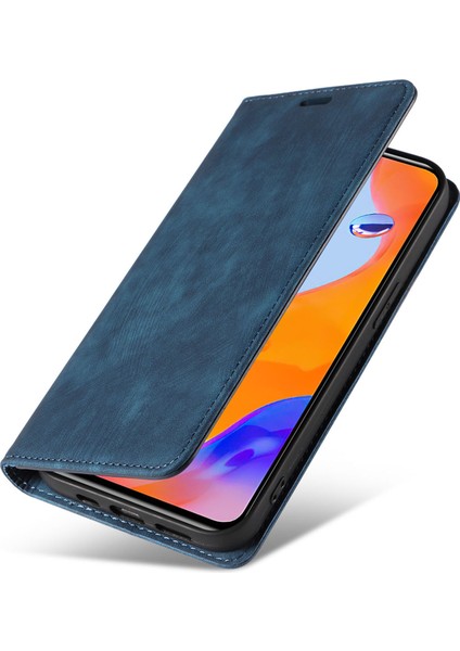 Xiaomi Redmi Için Note 12 Pro 4g/note 11 Pro 5g (Qualcomm)/note 11 Pro 4g (Mediatek) Katlanabilir Stand Pu Deri Cüzdan Kapağı Manyetik Otomatik Azal Absorbed Telefon Kılıf Mavisi (Yurt Dışından) indirimleri