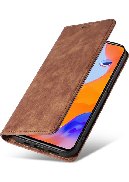Xiaomi Redmi Için Note 12 Pro 4g/note 11 Pro 5g (Qualcomm)/note 11 Pro 4g (Mediatek) Katlanabilir Stand Pu Deri Cüzdan Kapağı Manyetik Otomatik Ahmed Telefon Kahverengi (Yurt Dışından) indirimleri