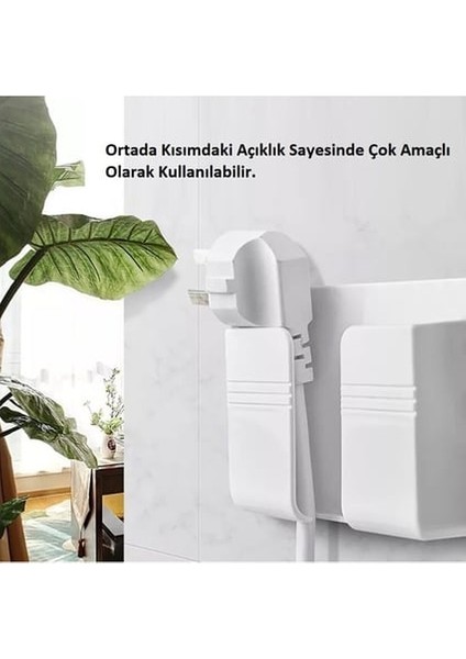 Duvara Yapışan Telefon Kumanda Tutucu Aparat Yapışkanlı 1 Adet fiyatları