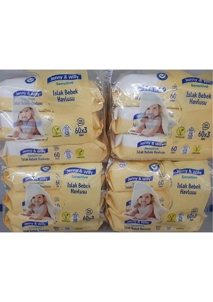 Sensitive Islak Bebek Havlusu 60X3