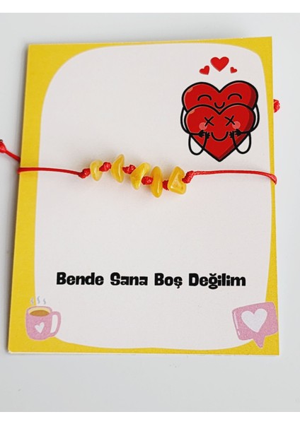 Bende Sana Boş Değilim Kehribar Asansörlü Bileklik