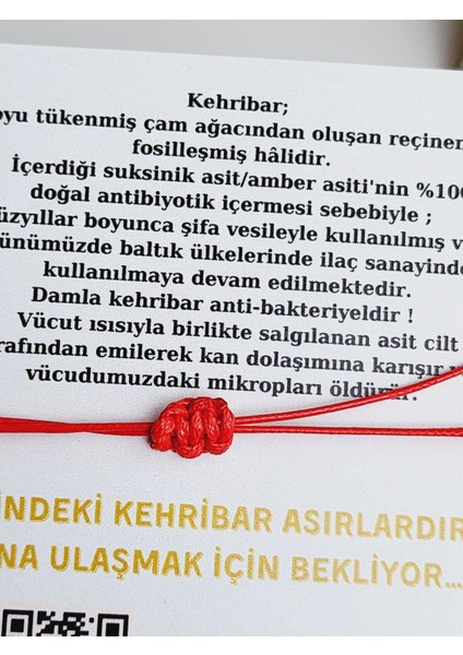 Seni Seviyorum Kehribar Asansörlü Kırmızı Ip Bileklik modelleri