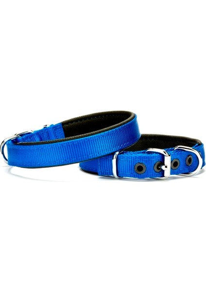 Softlu Köpek Boyun Tasması 1,5 cm x 35 cm Mavi