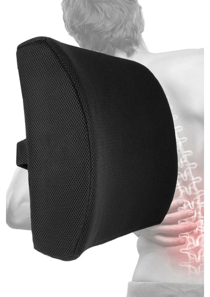 Visco Cocix Oturma Minderi Sandalye Minderi ve Bel Sırt Destek Minderi 2'li Set
