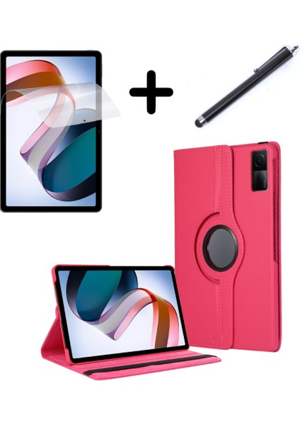 Xiaomi Redmi Pad Se 11INÇ Kılıf Dönen Tablet Kilifi Ekran Koruyucu+Kalem