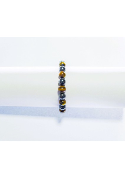 Kaplangözü & Hematit 8mm Doğal Taş Bileklik fırsatları