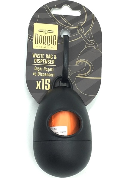 CLZ205 Köpek Dışkı Poşet Taşıma Aparatı 5*7 cm Siyah