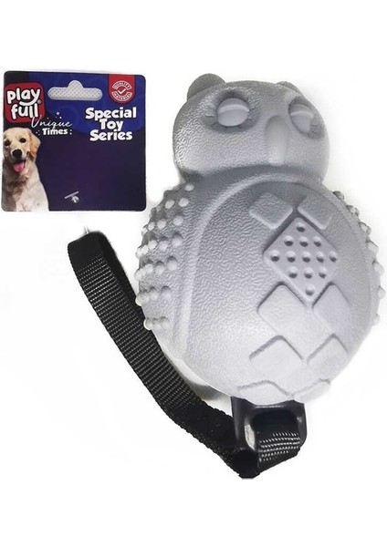 Sesli Baykuş Köpek Eğitim Oyuncağı 30 x 10 cm Sarı