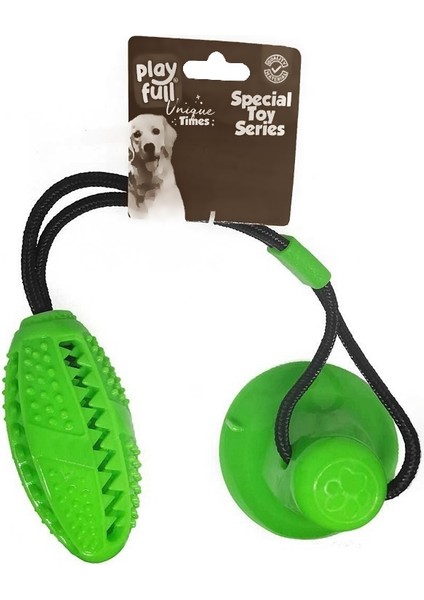 Yapışkanlı Ödül Hazneli Köpek Oyuncağı 5 x 12 x 56 cm Yeşil