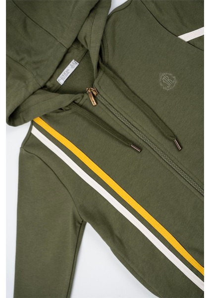 Yeşil Sarı Beyaz Çizgili Eşofman Takımı fiyatları