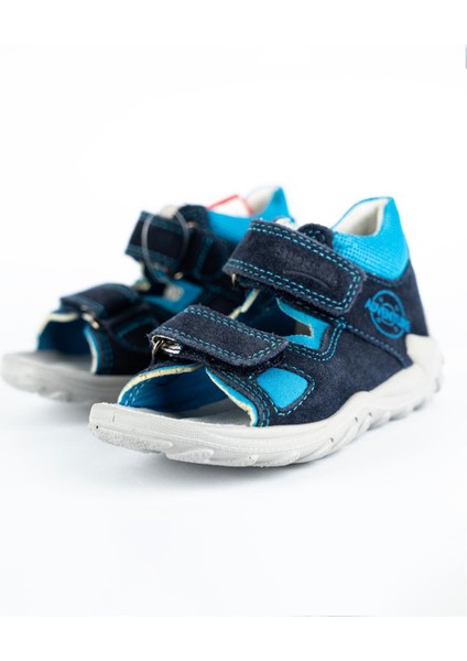 Erkek Bebek Lacivert Mavi Süperfit Yazlık Sandalet