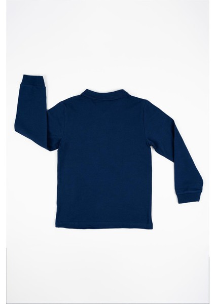 Erkek Bebek Polo Yaka Lacivert Sweatshirt fiyatları