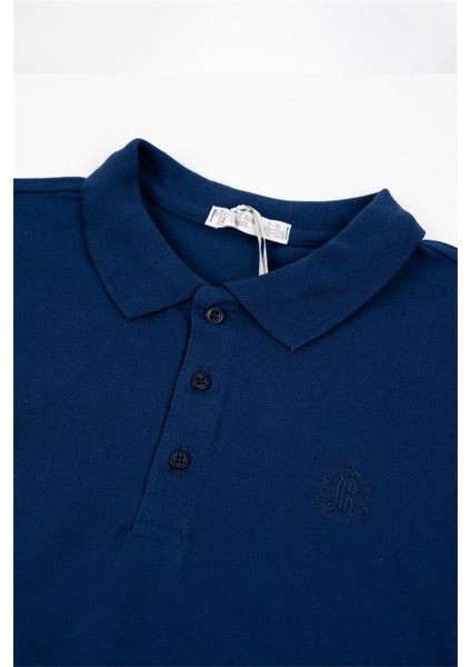Erkek Bebek Polo Yaka Lacivert Sweatshirt modelleri