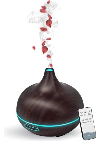 Auhma Hava Nemlendirici Buhar Makinesi ve Terapi Cihazı LED Işıklı Koyu H223 fiyatları