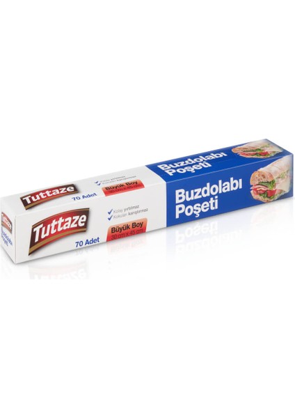 Buzdolabı Poşeti Büyük Boy 70LI - 2 Adet