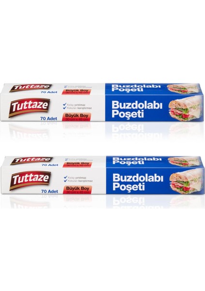 Buzdolabı Poşeti Büyük Boy 70LI - 2 Adet