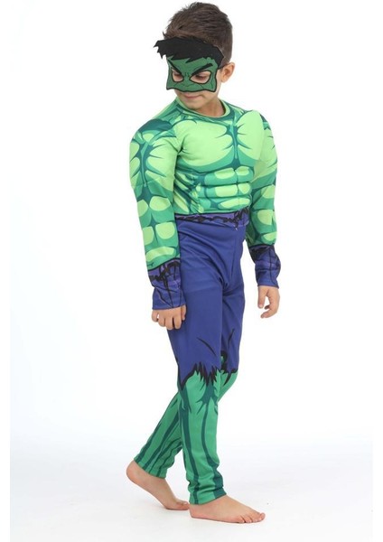 Yeni Sezon Sevilen Karakter Yeşil Dev Kahraman Hulk Kaslı Kostüm - Dolgulu fırsatları