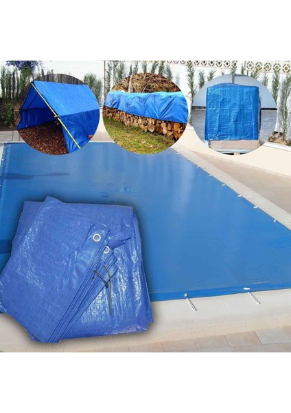 Çadır Kumaşı Branda Tente Uv Güneşlik Gölgelik Koruma Yağmur Su Geçirmez - 4x6 Metre - 5 Paket