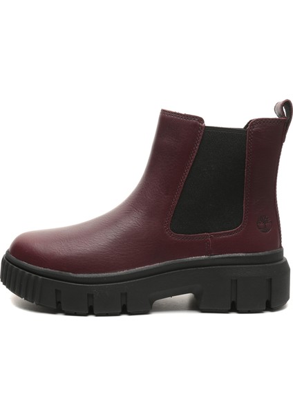 TB0A2QHQC601 Timberland Mıd Chelsea Boot Kadın Spor Ayakkabı Bordo