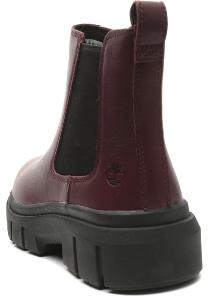 TB0A2QHQC601 Timberland Mıd Chelsea Boot Kadın Spor Ayakkabı Bordo modelleri