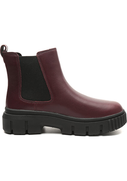 TB0A2QHQC601 Timberland Mıd Chelsea Boot Kadın Spor Ayakkabı Bordo