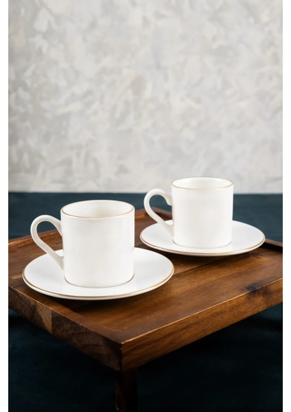 Hayal 2 Kişilik Altın Yaldız Porselen Kahve Takımı HYL04KT01AY01