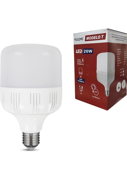 Tourch LED Ampül 220V 20W Beyaz E27 WOLEMI-20W