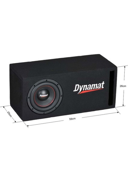 Oto Bass Subwoofer 800W 20CM Kabinli 250WRMS Dynamat ASP-RS-800
