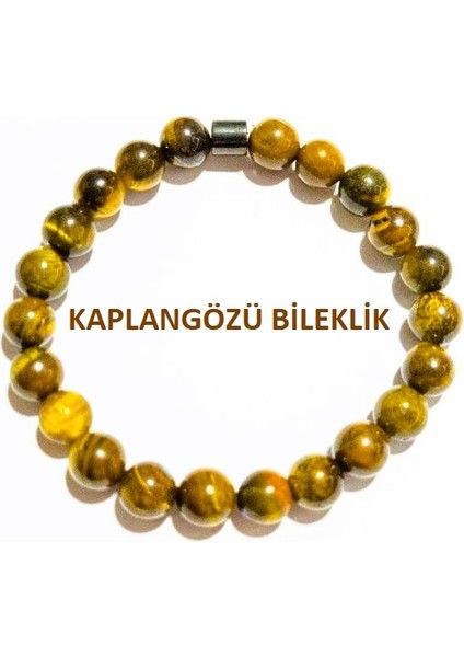 Kaplangözü 8mm Doğal Taş Bileklik