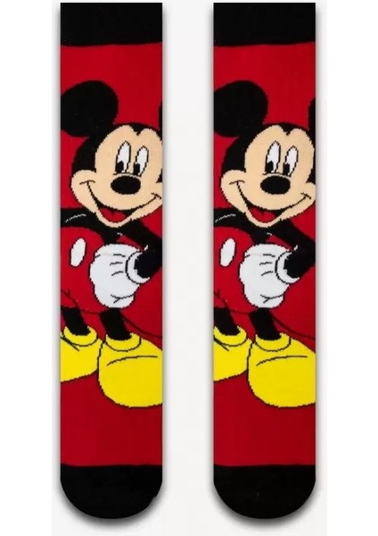 Mickey Mouse Renkli Kolej Çorap